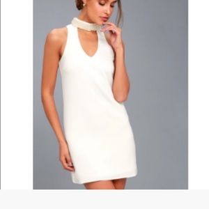 White cocktail dress